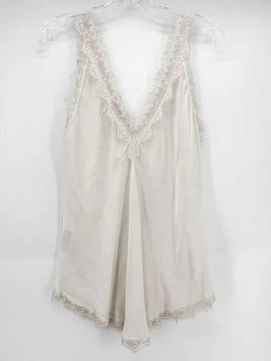 GIGI MODA DEMI CAMI LACE IN CREAM O/S - Picture 2 of 7